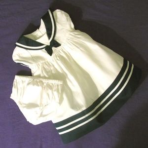 Janie and Jack Sailor Dress with Bloomers 3-6M